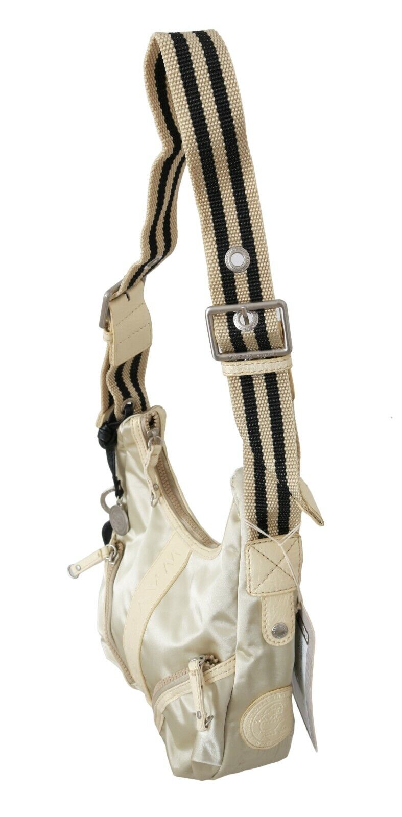 WAYFARER White Shoulder Crossbody Sling Fabric Purse - Fizigo